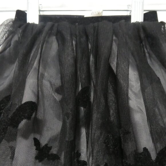 H&M | size 2 | Lined Black Lace Tulle Skirt With Flying Bat Detail | NWOT - Picture 4 of 15
